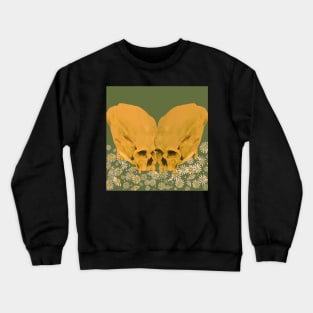 Eternal lovers / Skulls in a Flower Meadow Crewneck Sweatshirt